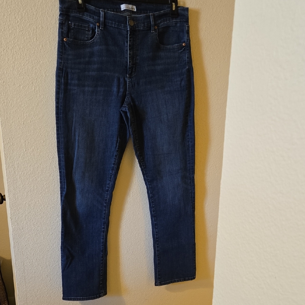 LOFT Women's Dark Blue Slim Jeans